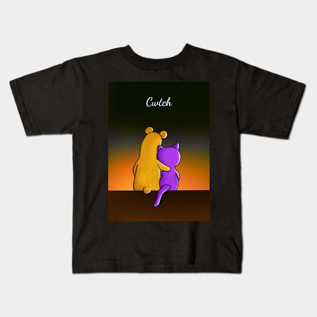 Plum & Custard - Cwtch Kids T-Shirt by GarryVaux